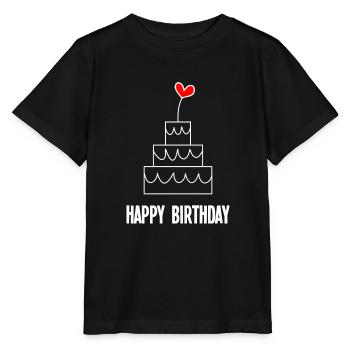 ALLES GUTE ZUM GEBURTSTAG. ALLES GUTE ZUM GEBURTSTAG. JAHRESTAG - Stanley/Stella Kinder T-Shirt MINI CREATOR  - Schwarz - Vorne - Mikhail (115cm)
