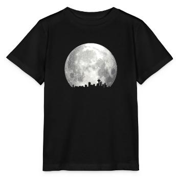 full moon skyline - Stanley/Stella MINI CREATOR Kids’ T-Shirt - black - Front - Mikhail (115cm)