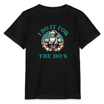 Je le fais pour la blague drôle d’adulte de Ho Noël - T-shirt bio MINI CREATOR Stanley/Stella Enfant - noir - Devant - Mikhail (115cm)
