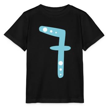 Nummer 7 - Stanley/Stella Kinder T-Shirt MINI CREATOR  - Schwarz - Vorne - Mikhail (115cm)