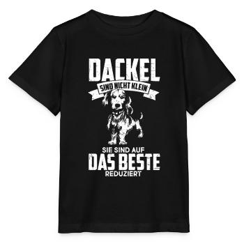 Dackel sind auf das Beste Reduziert Dackel Geschen - Stanley/Stella Kinder T-Shirt MINI CREATOR  - Schwarz - Vorne - Mikhail (115cm)