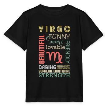 Horoscope Élément Planète - T-shirt bio MINI CREATOR Stanley/Stella Enfant - noir - Devant - Mikhail (115cm)
