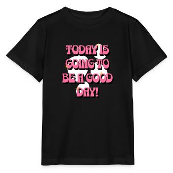 Aujourd’hui va être une bonne journée - Guter Tag Frauen - T-shirt bio MINI CREATOR Stanley/Stella Enfant - noir - Devant - Mikhail (115cm)