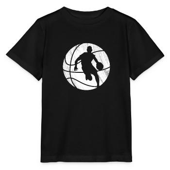 Basketball - Dunks, Dribbles et Slams - T-shirt bio MINI CREATOR Stanley/Stella Enfant - noir - Devant - Mikhail (115cm)