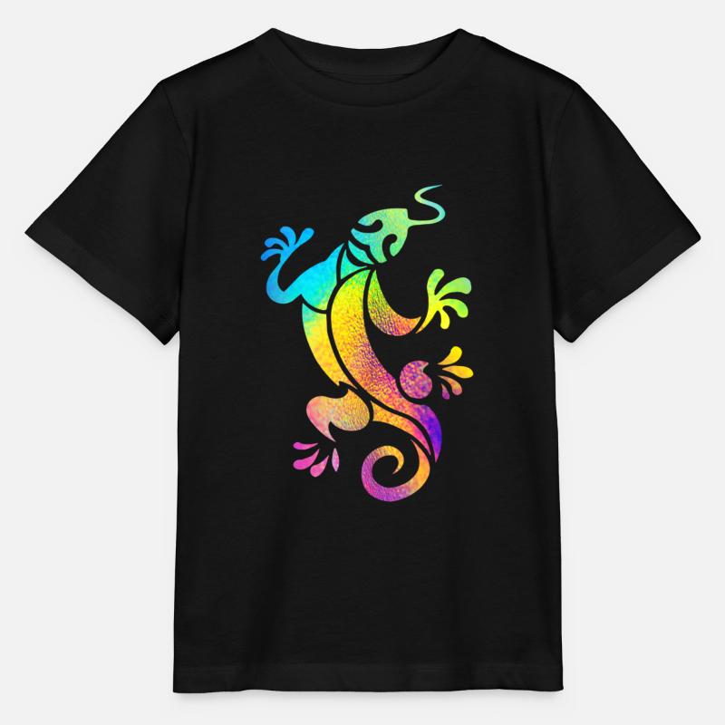 Mehrfarbiger Salamander - Stanley/Stella Kinder T-Shirt MINI CREATOR  - Schwarz