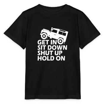 Funny Get Asseyez-vous Shut Up Hold On - T-shirt bio MINI CREATOR Stanley/Stella Enfant - noir - Devant - Mikhail (115cm)