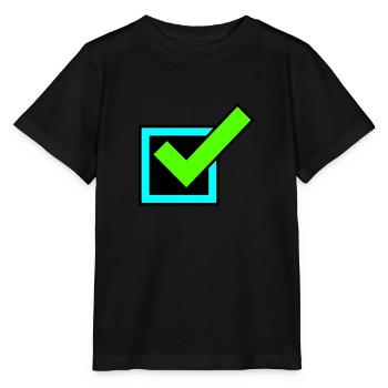 Tick Icône de coche - T-shirt bio MINI CREATOR Stanley/Stella Enfant - noir - Devant - Mikhail (115cm)