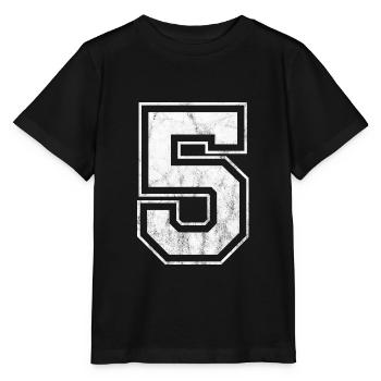 Nummer 5 - Stanley/Stella Kinder T-Shirt MINI CREATOR  - Schwarz - Vorne - Mikhail (115cm)