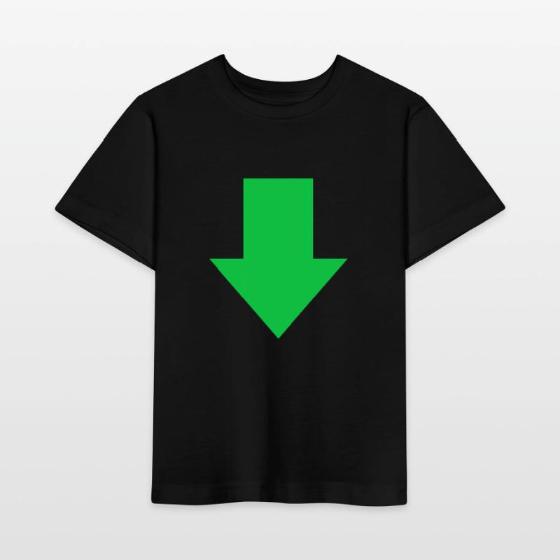 Flèche vers le bas vers la pointe de flèche verte T-shirt bio MINI CREATOR Stanley/Stella Enfant