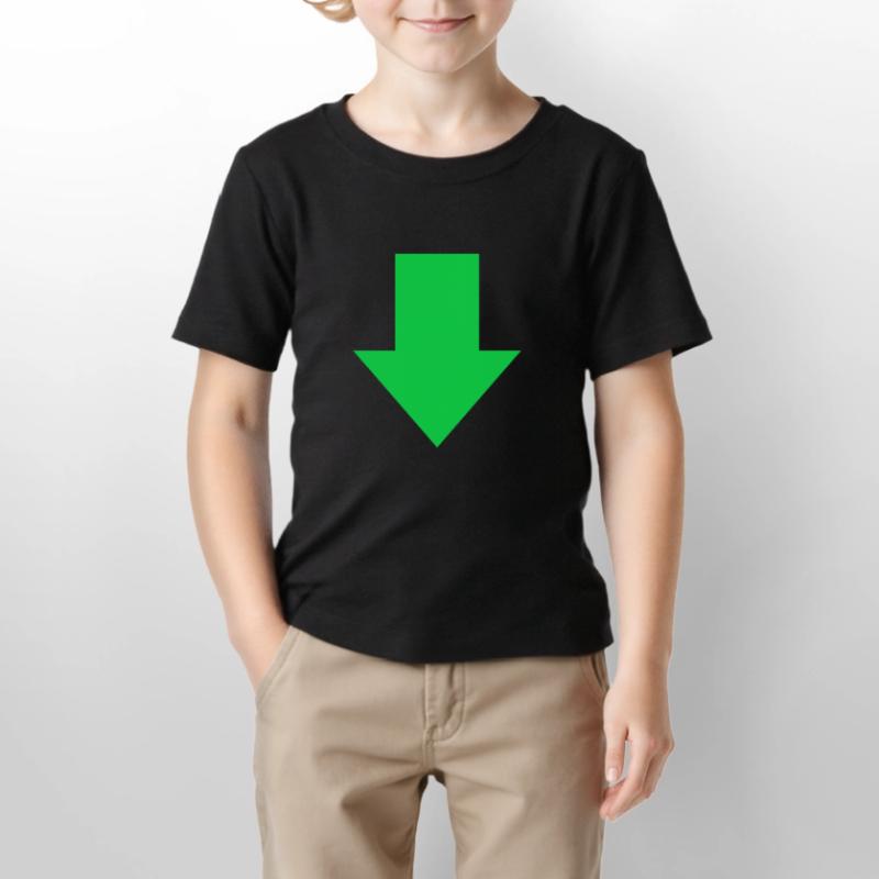 Flèche vers le bas vers la pointe de flèche verte T-shirt bio MINI CREATOR Stanley/Stella Enfant