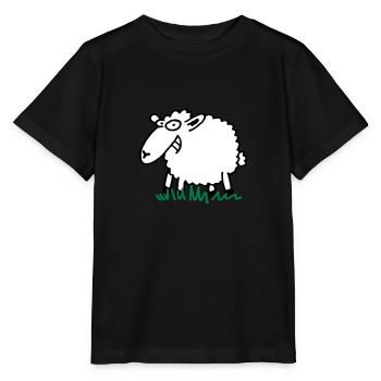 Grinsendes Schaf - Stanley/Stella Kinder T-Shirt MINI CREATOR  - Schwarz - Vorne - Mikhail (115cm)