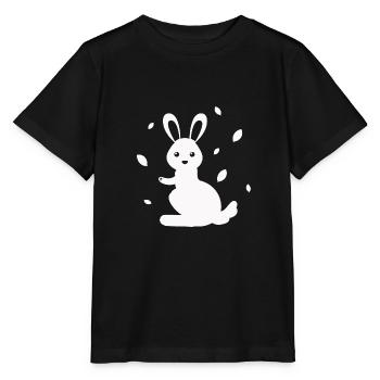 Rabbit - Rabbit Nature Easter - Stanley/Stella MINI CREATOR Kids’ T-Shirt - black - Front - Mikhail (115cm)