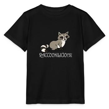 Raccoonilicious Ironisches Sprichwort Lustiger - Stanley/Stella Kinder T-Shirt MINI CREATOR  - Schwarz - Vorne - Mikhail (115cm)