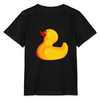 Quietscheente - Stanley/Stella Kinder T-Shirt MINI CREATOR  - Schwarz - Vorne - Mikhail (115cm)