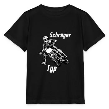 Moto type Schraeger - T-shirt bio MINI CREATOR Stanley/Stella Enfant - noir - Devant - Mikhail (115cm)
