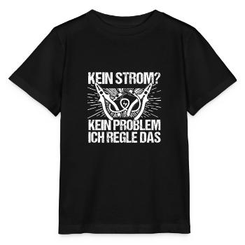 Maître électricien Ingénieur électricien Électricien - T-shirt bio MINI CREATOR Stanley/Stella Enfant - noir - Devant - Mikhail (115cm)