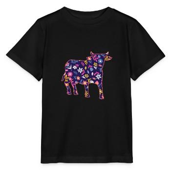 Bovins de buffle Bœufs - T-shirt bio MINI CREATOR Stanley/Stella Enfant - noir - Devant - Mikhail (115cm)