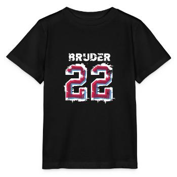 Großer Bruder 2022 Baby Schwangerschaft Jungs Kind - Stanley/Stella Kinder T-Shirt MINI CREATOR  - Schwarz - Vorne - Mikhail (115cm)