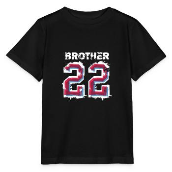 Großer Bruder 2022 Baby Schwangerschaft Jungs Kind - Stanley/Stella Kinder T-Shirt MINI CREATOR  - Schwarz - Vorne - Mikhail (115cm)