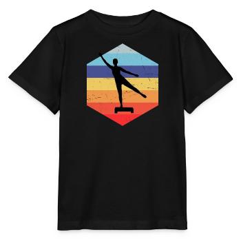 Fitnesstraining Aerobic Aerobic Fitness - Stanley/Stella Kinder T-Shirt MINI CREATOR  - Schwarz - Vorne - Mikhail (115cm)