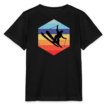 Slopestyle Damen Freestyle Ski Ski Freestyle - Stanley/Stella Kinder T-Shirt MINI CREATOR  - Schwarz - Vorne - Mikhail (115cm)