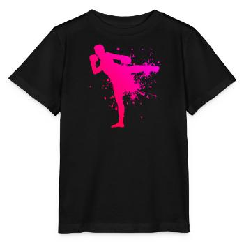 Thai Boxing Muay Thai Thai Boxer Women Thai Boxing - Stanley/Stella MINI CREATOR Kids’ T-Shirt - black - Front - Mikhail (115cm)