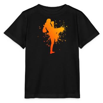 Thai Boxing Thai Boxing Women Muay Thai Thai Boxing - Stanley/Stella MINI CREATOR Kids’ T-Shirt - black - Front - Mikhail (115cm)