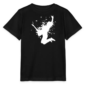 Guitar player electronic guitar Guitar - Stanley/Stella MINI CREATOR Kids’ T-Shirt - black - Front - Mikhail (115cm)