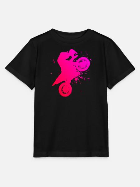 Dirt Biker Dirtbike Freestyle Motocross Dirt Bike - Stanley/Stella MINI CREATOR Kids’ T-Shirt - black