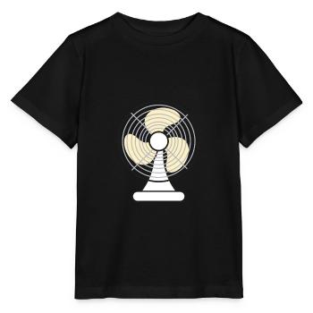 Ventilateur chaleur été - T-shirt bio MINI CREATOR Stanley/Stella Enfant - noir - Devant - Mikhail (115cm)
