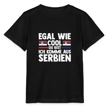 Serbe Serbe Serbie - T-shirt bio MINI CREATOR Stanley/Stella Enfant - noir - Devant - Mikhail (115cm)