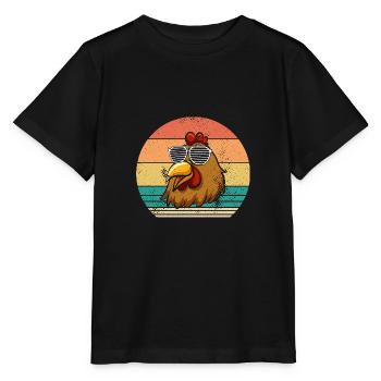 Poules Poule - T-shirt bio MINI CREATOR Stanley/Stella Enfant - noir - Devant - Mikhail (115cm)
