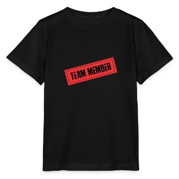 Team Mitglied - Stanley/Stella Kinder T-Shirt MINI CREATOR  - Schwarz - Vorne - Mikhail (115cm)