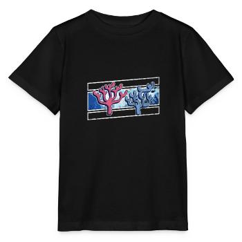 Récifs coralliens, environnement, nature, - T-shirt bio MINI CREATOR Stanley/Stella Enfant - noir - Devant - Mikhail (115cm)