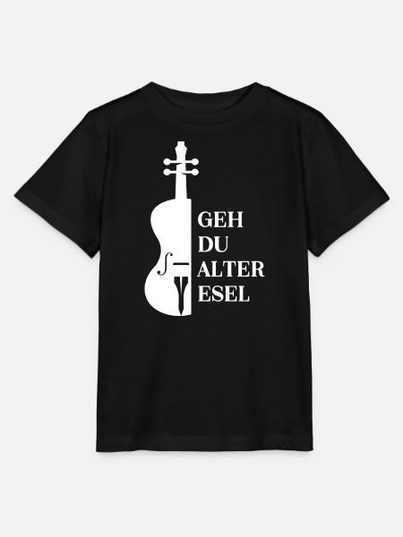 Geiger Geige Geigenspieler Violinist Violine Musik - Stanley/Stella Kinder T-Shirt MINI CREATOR - Schwarz