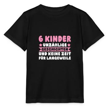 Mom of 6 children - Stanley/Stella MINI CREATOR Kids’ T-Shirt - black - Front - Mikhail (115cm)