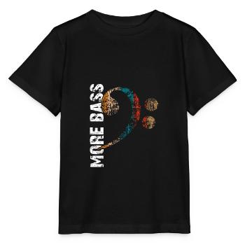 | plus de basses J’adore les | de basse Clef de fa - T-shirt bio MINI CREATOR Stanley/Stella Enfant - noir - Devant - Mikhail (115cm)