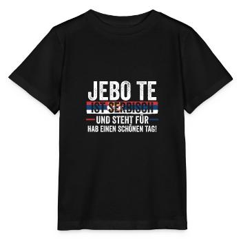 Serbe Serbe Serbie - T-shirt bio MINI CREATOR Stanley/Stella Enfant - noir - Devant - Mikhail (115cm)