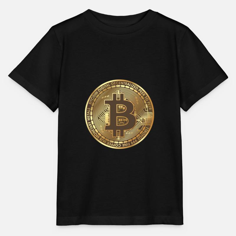 Bitcoin - Stanley/Stella Kinder T-Shirt MINI CREATOR  - Schwarz