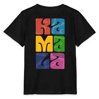 Kamala - prénom - T-shirt bio MINI CREATOR Stanley/Stella Enfant - noir - Devant - Mikhail (115cm)