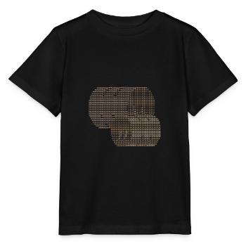 Une balle de foin à la ferme carerent ASCII - T-shirt bio MINI CREATOR Stanley/Stella Enfant - noir - Devant - Mikhail (115cm)