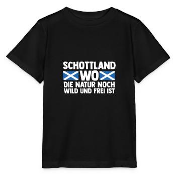 Ecossais Ecosse Ecosse Ecosse - T-shirt bio MINI CREATOR Stanley/Stella Enfant - noir - Devant - Mikhail (115cm)