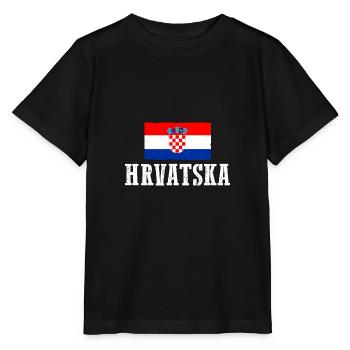 Croates Croates Croates Croatine Hrvatska Croatie - T-shirt bio MINI CREATOR Stanley/Stella Enfant - noir - Devant - Mikhail (115cm)