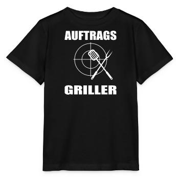 bbq - Stanley/Stella Kinder T-Shirt MINI CREATOR  - Schwarz - Vorne - Mikhail (115cm)