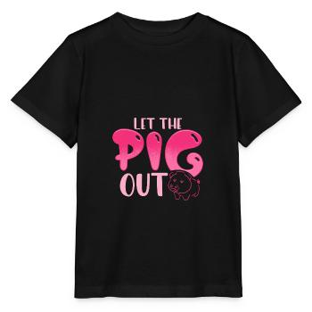 Laissez sortir le cochon. - T-shirt bio MINI CREATOR Stanley/Stella Enfant - noir - Devant - Mikhail (115cm)