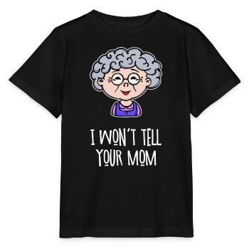 Großmutter Oma Alte Frau Brille Lustig Statement - Stanley/Stella Kinder T-Shirt MINI CREATOR  - Schwarz - Vorne - Mikhail (115cm)