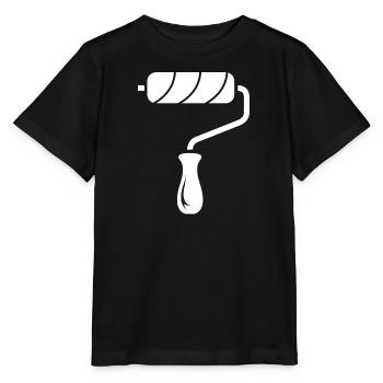Outils Icône Peintre Peintre Rouleau Peintre Peintre - T-shirt bio MINI CREATOR Stanley/Stella Enfant - noir - Devant - Mikhail (115cm)