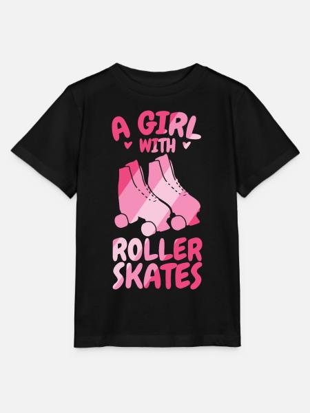 Rollschuh Mädchen - Stanley/Stella Kinder T-Shirt MINI CREATOR - Schwarz