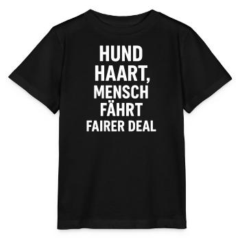 Dog Heart Human Drives Fair Deal - Stanley/Stella MINI CREATOR Kids’ T-Shirt - black - Front - Mikhail (115cm)