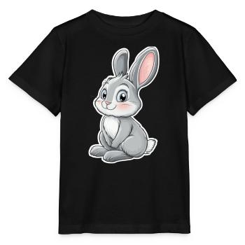 Hase - Stanley/Stella Kinder T-Shirt MINI CREATOR  - Schwarz - Vorne - Mikhail (115cm)